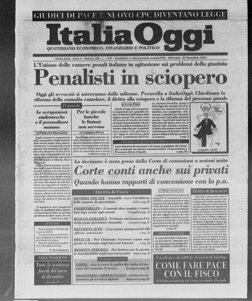 Italia oggi : quotidiano di economia finanza e politica